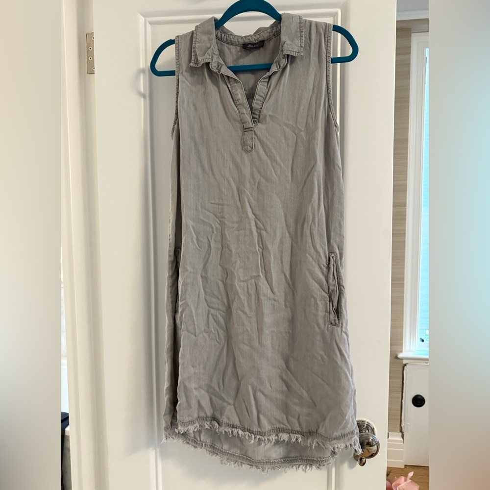 Pure Amici Fringe Denim Dress Size S